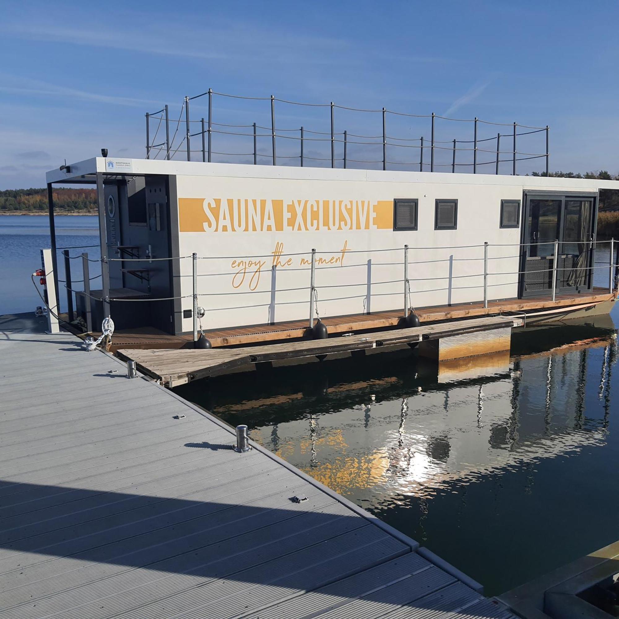 Schwimmendes Ferienhaus Silent Elsterheide Dış mekan fotoğraf